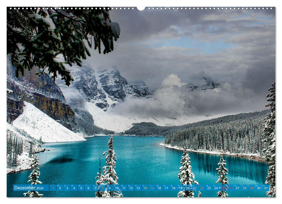 Moraine Lake, Alberta/ Kanada (CALVENDO Premium Wandkalender 2024)