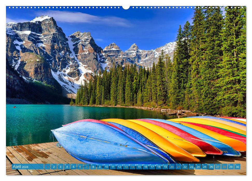 Moraine Lake, Alberta/Canada (CALVENDO Premium Wall Calendar 2024) 