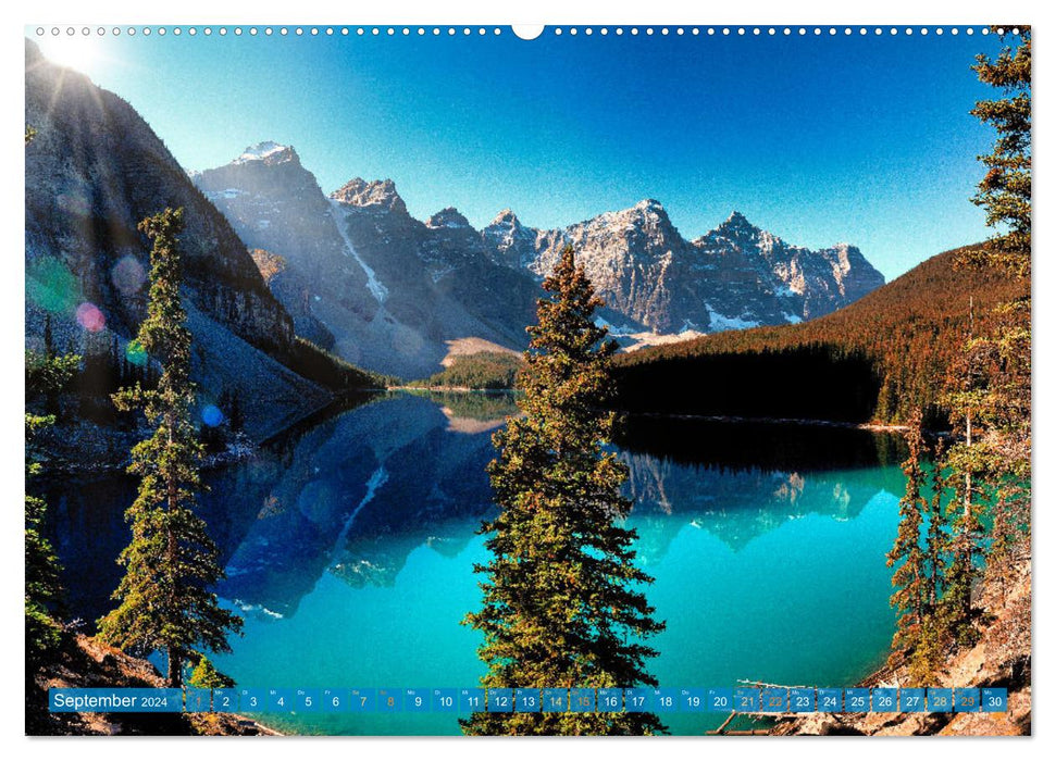 Moraine Lake, Alberta/ Kanada (CALVENDO Premium Wandkalender 2024)