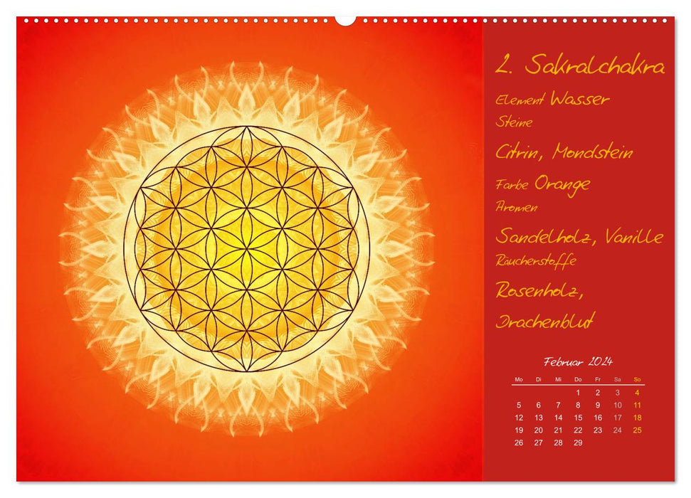 Small chakra theory (CALVENDO Premium wall calendar 2024) 