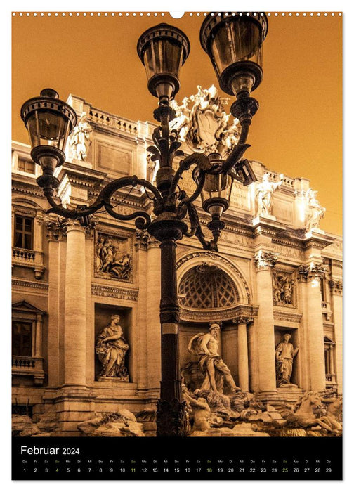 ROME night pictures (CALVENDO Premium Wall Calendar 2024) 