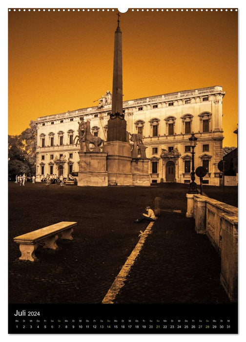 Images de nuit de ROME (Calendrier mural CALVENDO Premium 2024) 