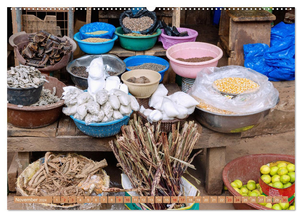 Gewürze und Aromen Westafrikas - Märkte in Ghana (CALVENDO Premium Wandkalender 2024)