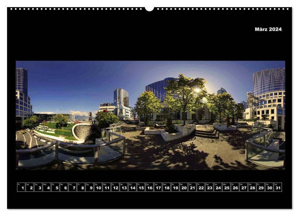 Vancouver / Kanada in faszinierender 360° Panorama-Photographie (CALVENDO Wandkalender 2024)