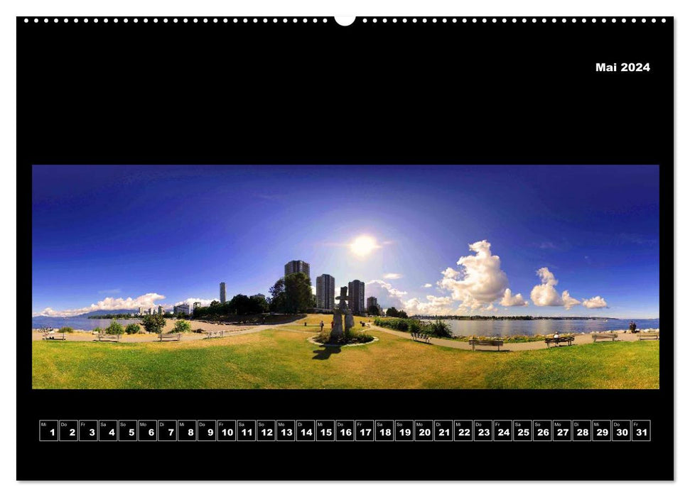 Vancouver / Canada in fascinating 360° panoramic photography (CALVENDO wall calendar 2024) 