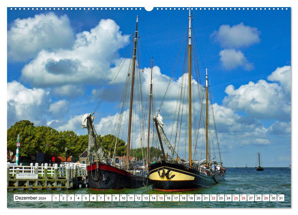 Idyll at the IJsselmeer (CALVENDO Premium Wall Calendar 2024) 