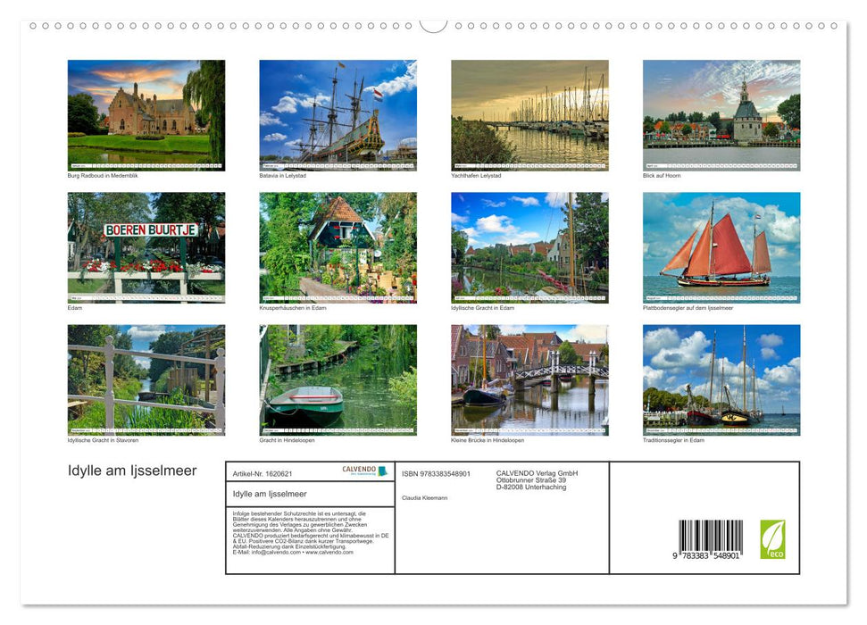 Idyll at the IJsselmeer (CALVENDO Premium Wall Calendar 2024) 