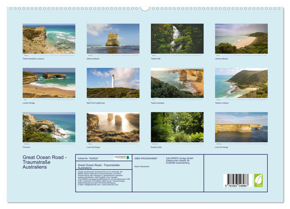 Great Ocean Road - Australia's dream road (CALVENDO Premium Wall Calendar 2024) 