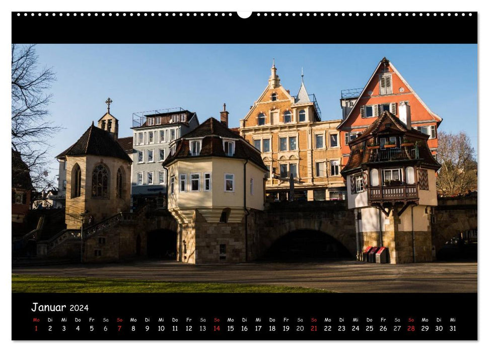 Esslingen am Neckar - Du Moyen Âge à l'époque moderne (Calendrier mural CALVENDO 2024) 