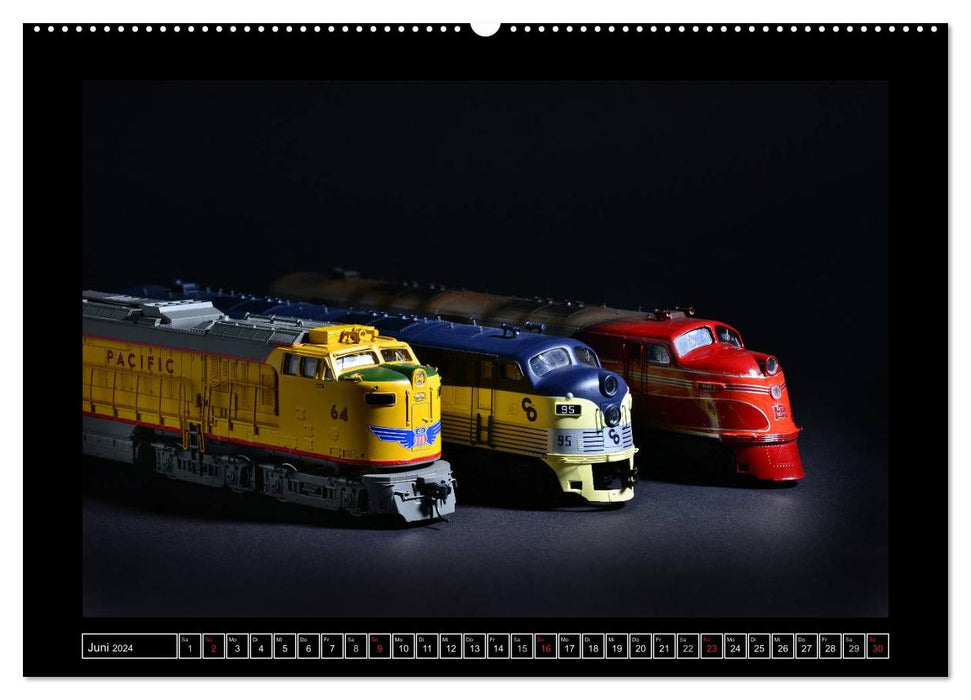 American model railways (CALVENDO wall calendar 2024) 