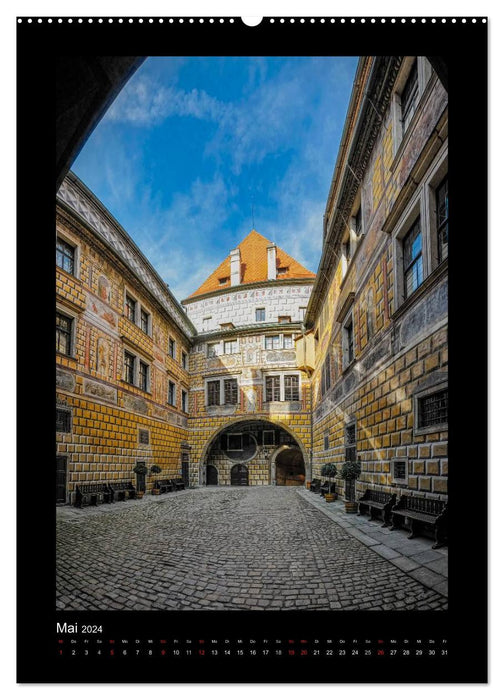 Cesky Krumlov Krumau (Calvendo Premium Calendrier mural 2024) 