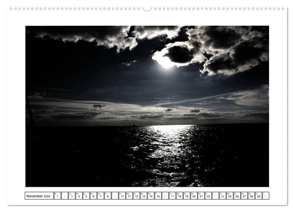 Sailing at night (CALVENDO Premium Wall Calendar 2024) 