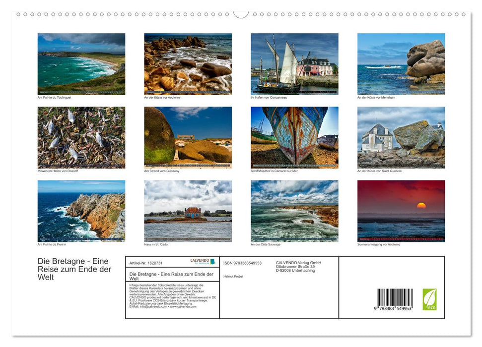 Brittany - A journey to the end of the world (CALVENDO Premium Wall Calendar 2024) 