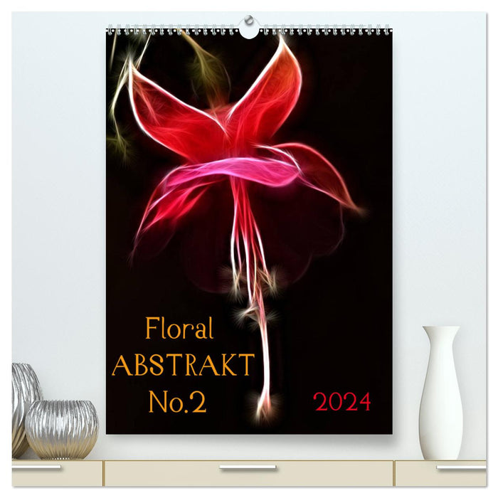 Floral Abstract No.2 (CALVENDO Premium Wall Calendar 2024) 