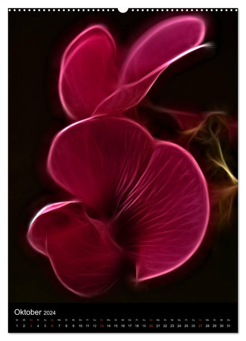 Floral Abstrakt No.2 (CALVENDO Premium Wandkalender 2024)