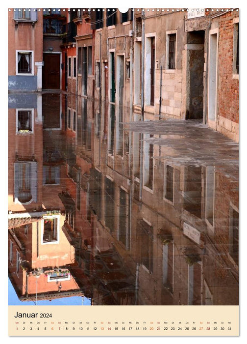 Venedig Reflexionen (CALVENDO Wandkalender 2024)
