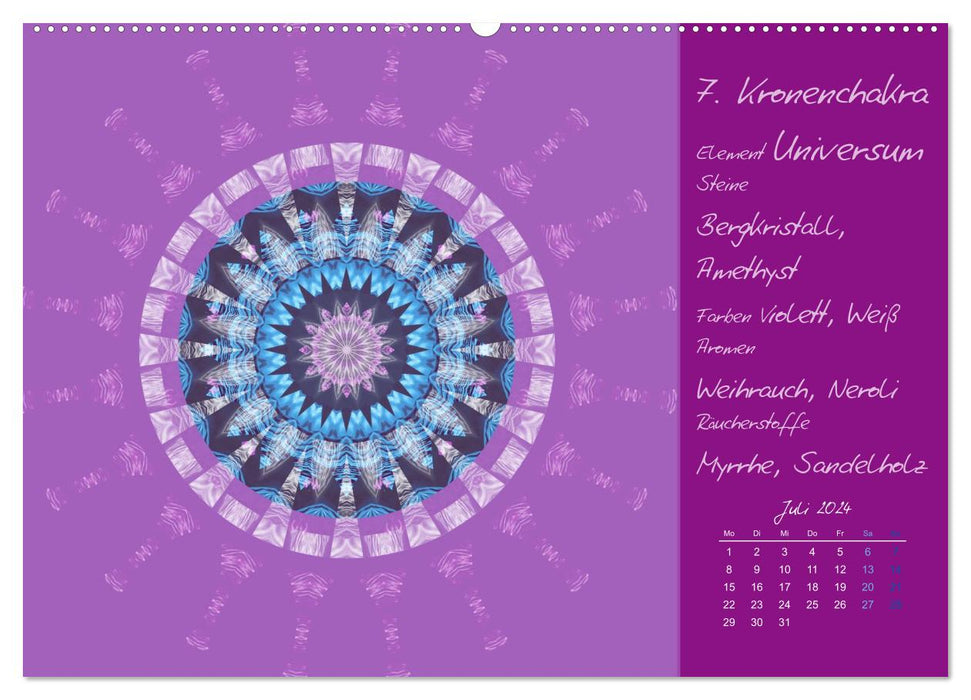 Small chakra theory (CALVENDO wall calendar 2024) 