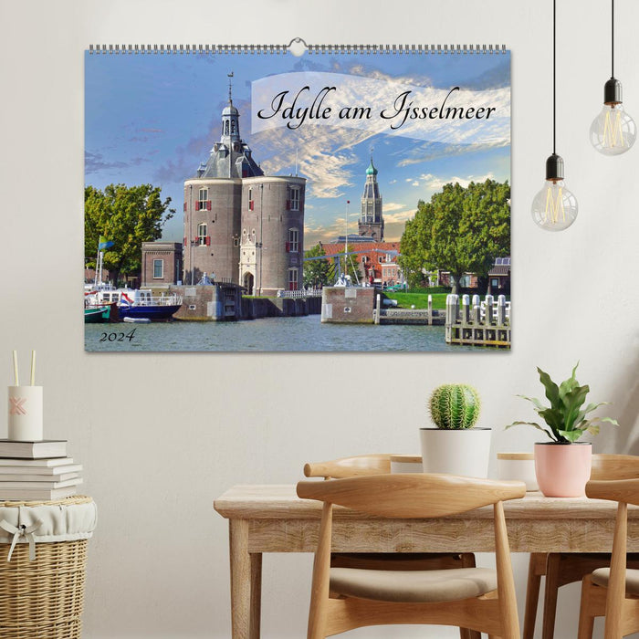 Idylle à l'IJsselmeer (calendrier mural CALVENDO 2024) 