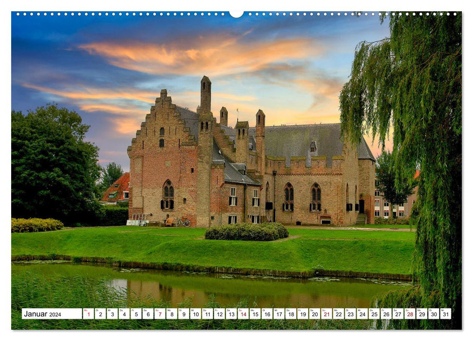 Idylle à l'IJsselmeer (calendrier mural CALVENDO 2024) 