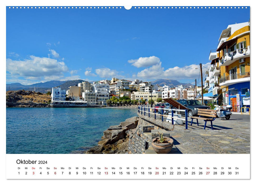 L'est pittoresque de la Crète (calendrier mural CALVENDO 2024) 