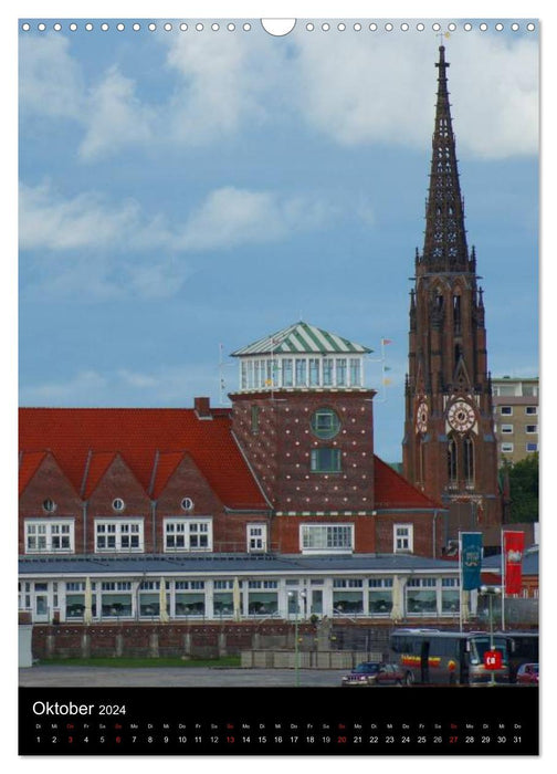 Bremerhaven sur la mer du Nord (calendrier mural CALVENDO 2024) 