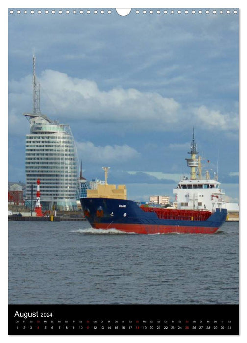 Bremerhaven sur la mer du Nord (calendrier mural CALVENDO 2024) 