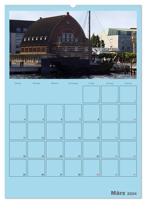 Autour du fjord de Kiel / Planificateur (Calendrier mural CALVENDO Premium 2024) 