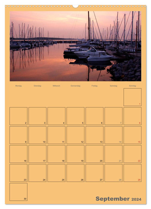 Rund um die Kieler Förde / Planer (CALVENDO Premium Wandkalender 2024)