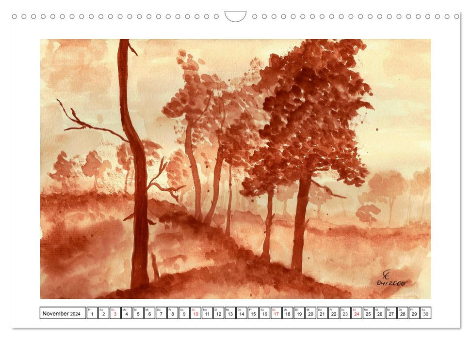 Der AQUARELL-Kalender (CALVENDO Wandkalender 2024)