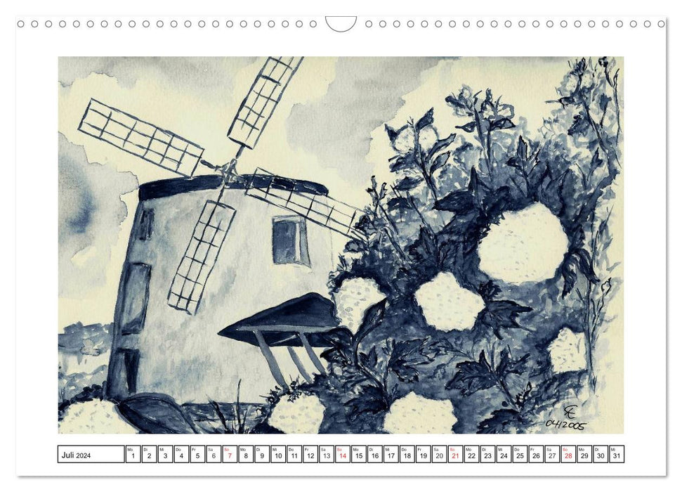 Der AQUARELL-Kalender (CALVENDO Wandkalender 2024)