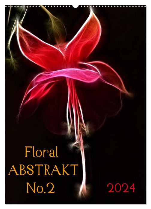 Floral Abstract No.2 (Calendrier mural CALVENDO 2024) 