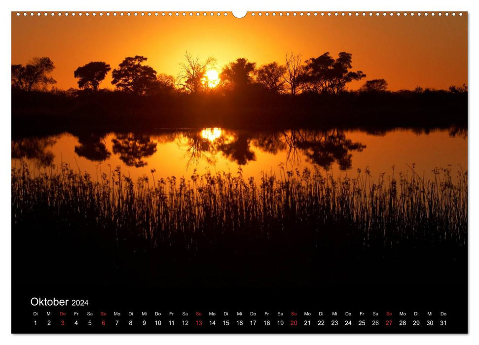 Nature experience Botswana (CALVENDO wall calendar 2024) 