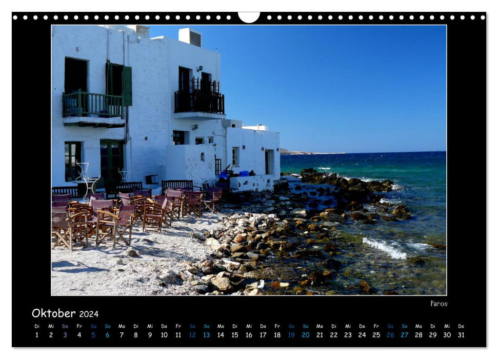 Les couleurs des Cyclades (Calendrier mural CALVENDO 2024) 