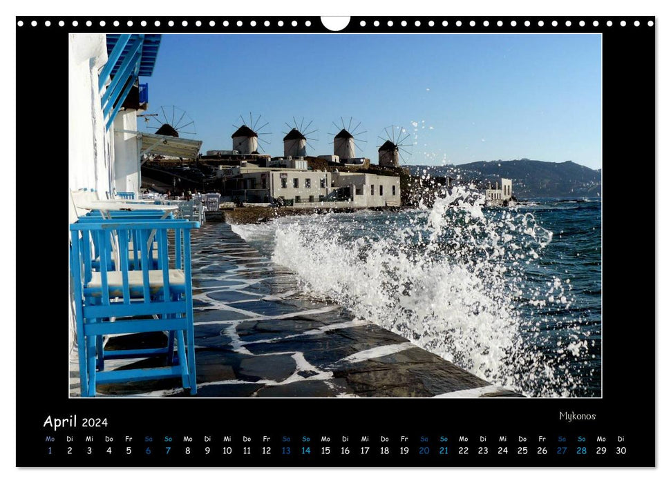 The colors of the Cyclades (CALVENDO wall calendar 2024) 