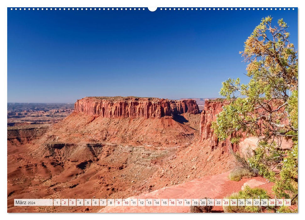 FASCINATION USA Paysages brillants (Calvendo Premium Wall Calendar 2024) 
