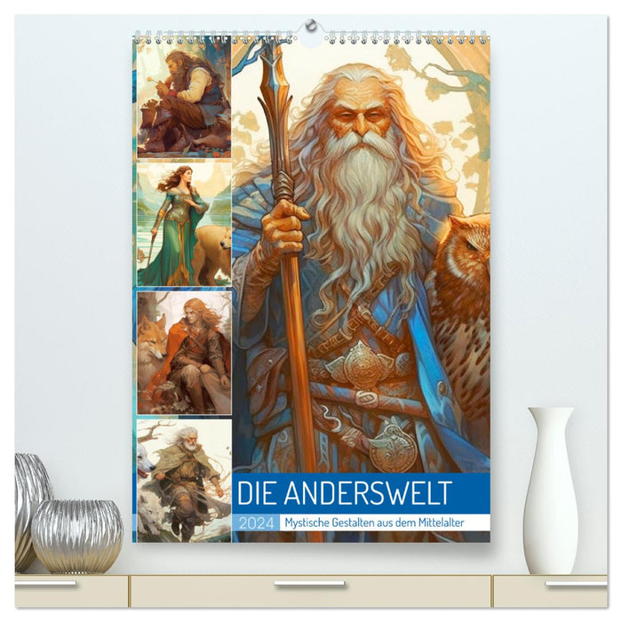 Die Anderswelt. Mystische Gestalten aus dem Mittelalter (CALVENDO Premium Wandkalender 2024)