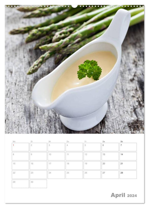 Vegetarian through the year / Planner (CALVENDO Premium Wall Calendar 2024) 