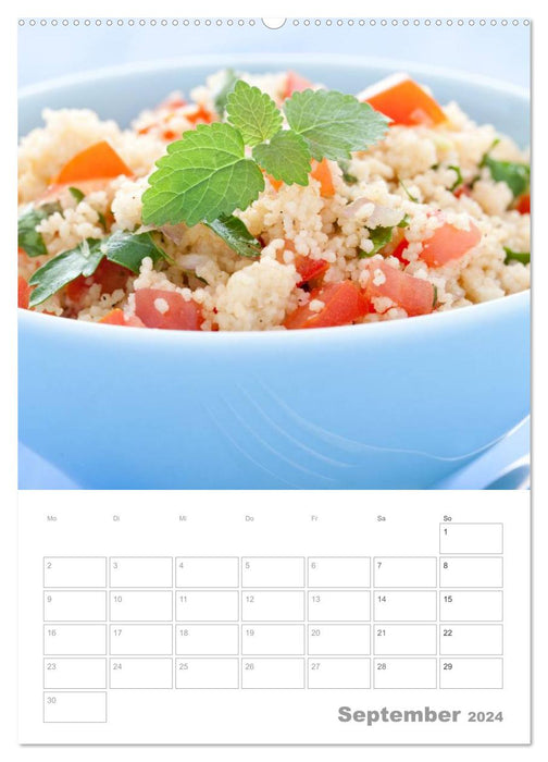 Vegetarian through the year / Planner (CALVENDO Premium Wall Calendar 2024) 