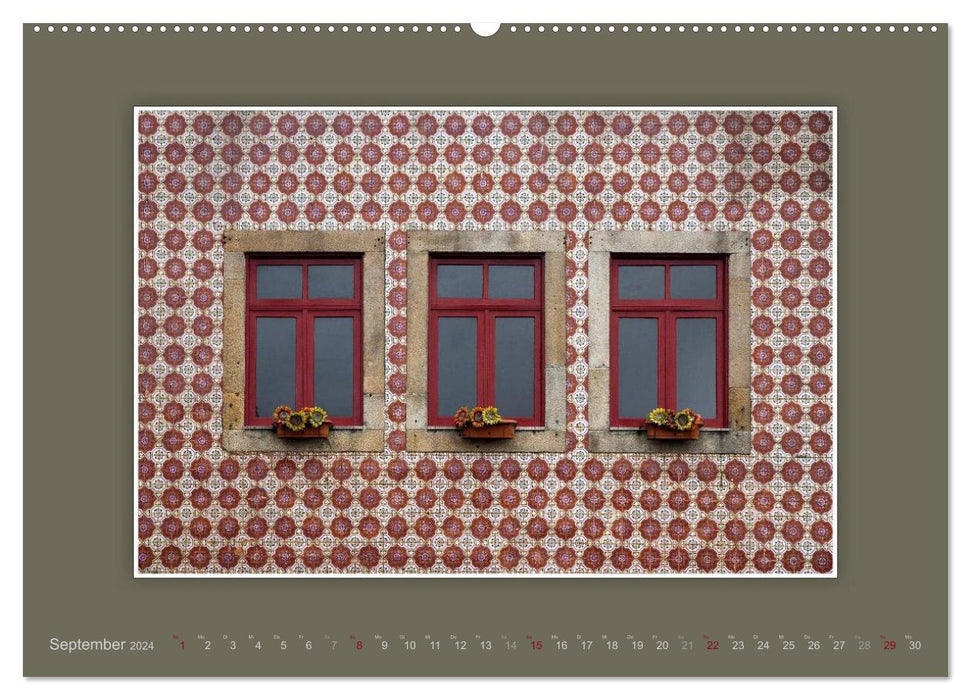 Azulejo-Fassaden in Portugal (CALVENDO Wandkalender 2024)