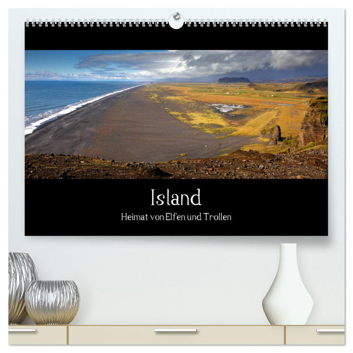 Islande - patrie des elfes et des trolls (Calvendo Premium Wall Calendar 2024) 