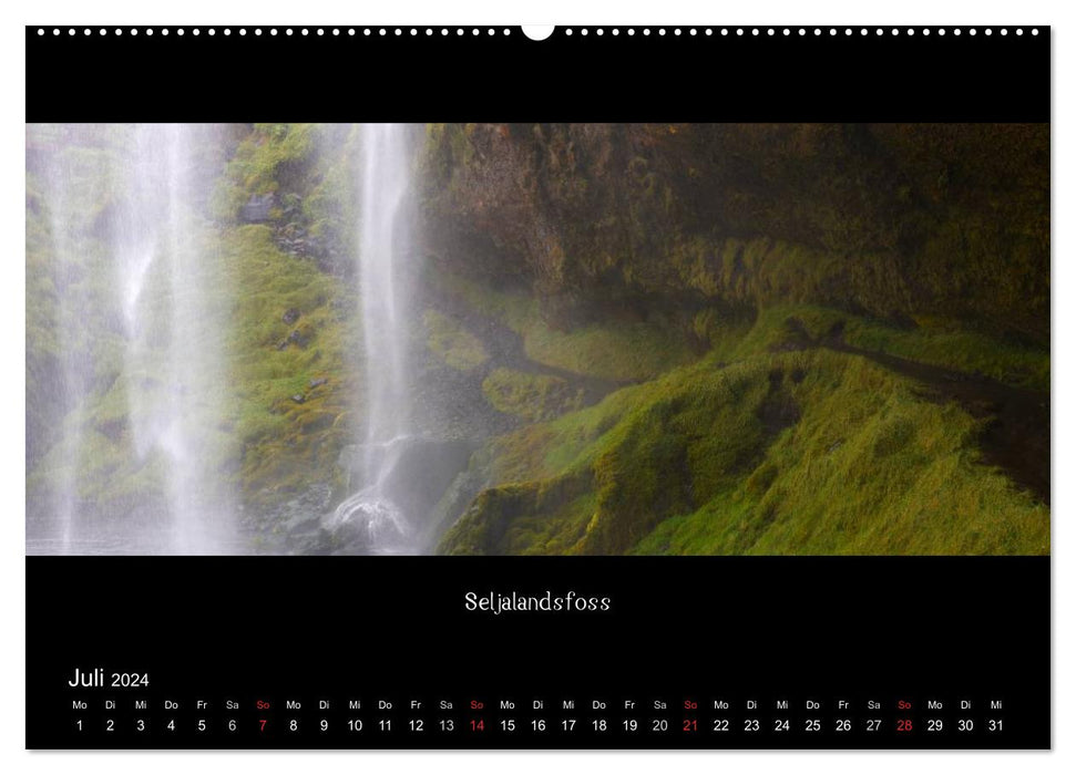 Islande - patrie des elfes et des trolls (Calvendo Premium Wall Calendar 2024) 