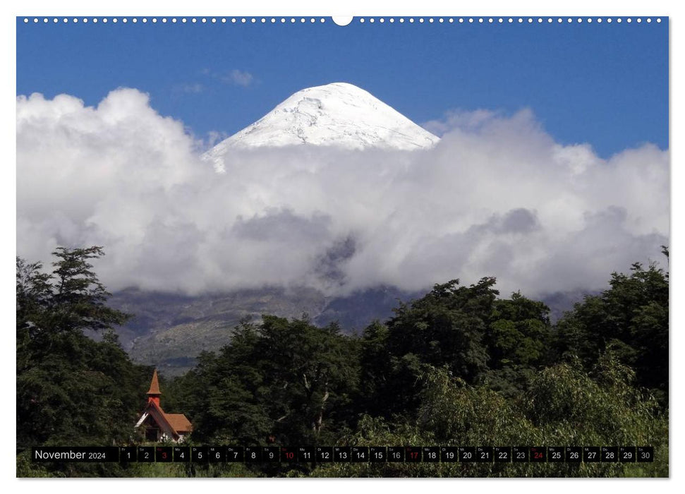 Dance on the Volcano - Osorno (Chile) (CALVENDO Premium Wall Calendar 2024) 