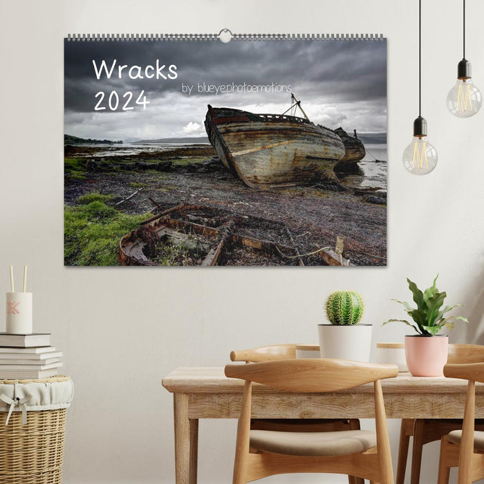 Wrecks 2024 (CALVENDO wall calendar 2024) 