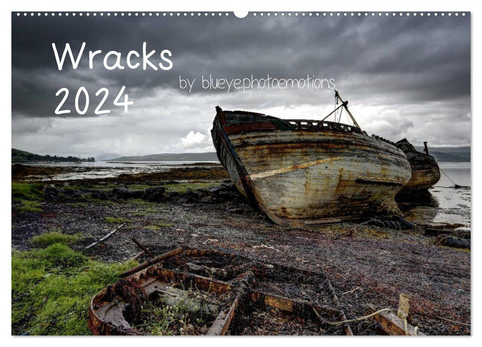 Wrecks 2024 (CALVENDO wall calendar 2024) 
