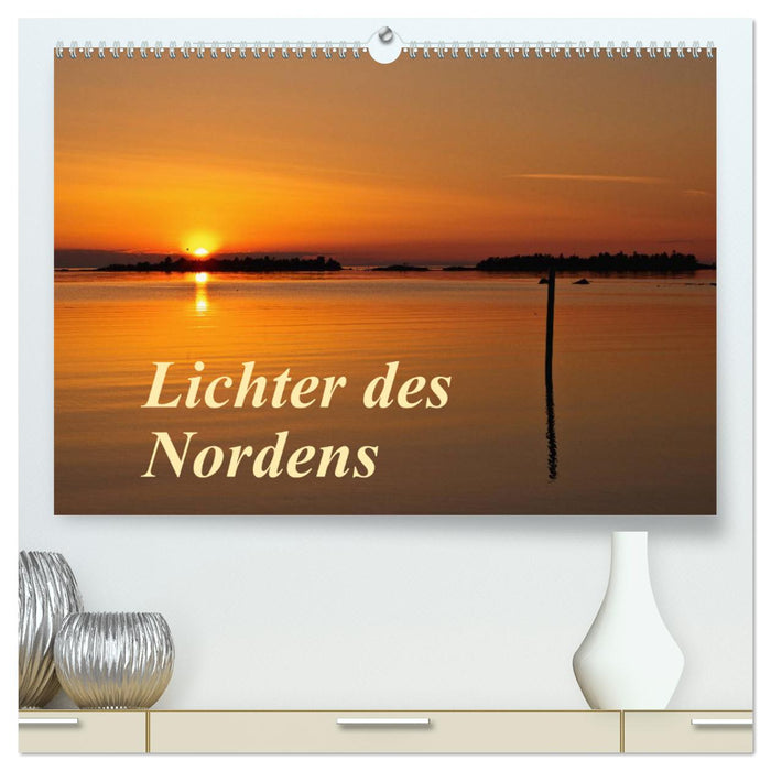 Lumières du Nord (Calendrier mural CALVENDO Premium 2024) 