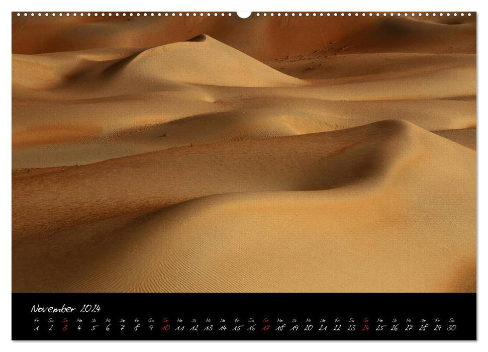 La fascination du désert (Calendrier mural CALVENDO 2024) 