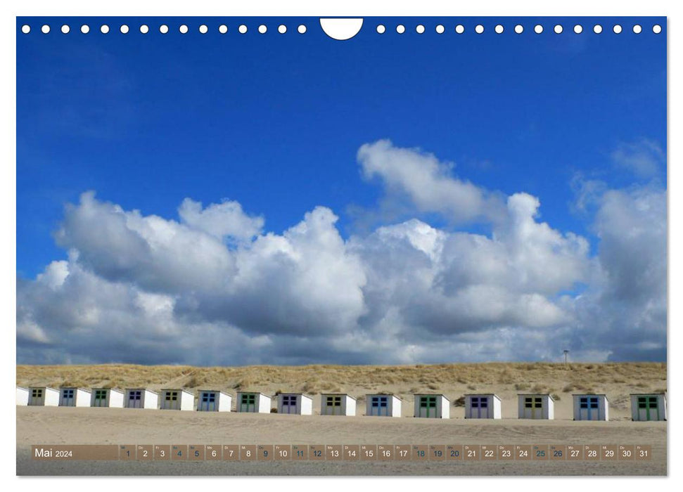 Randonnées à la plage à Texel (Calendrier mural CALVENDO 2024) 
