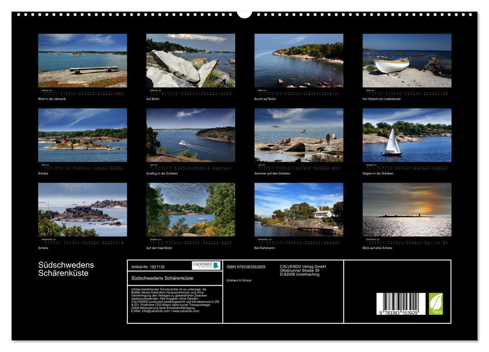 Südschwedens Schärenküste (CALVENDO Premium Wandkalender 2024)