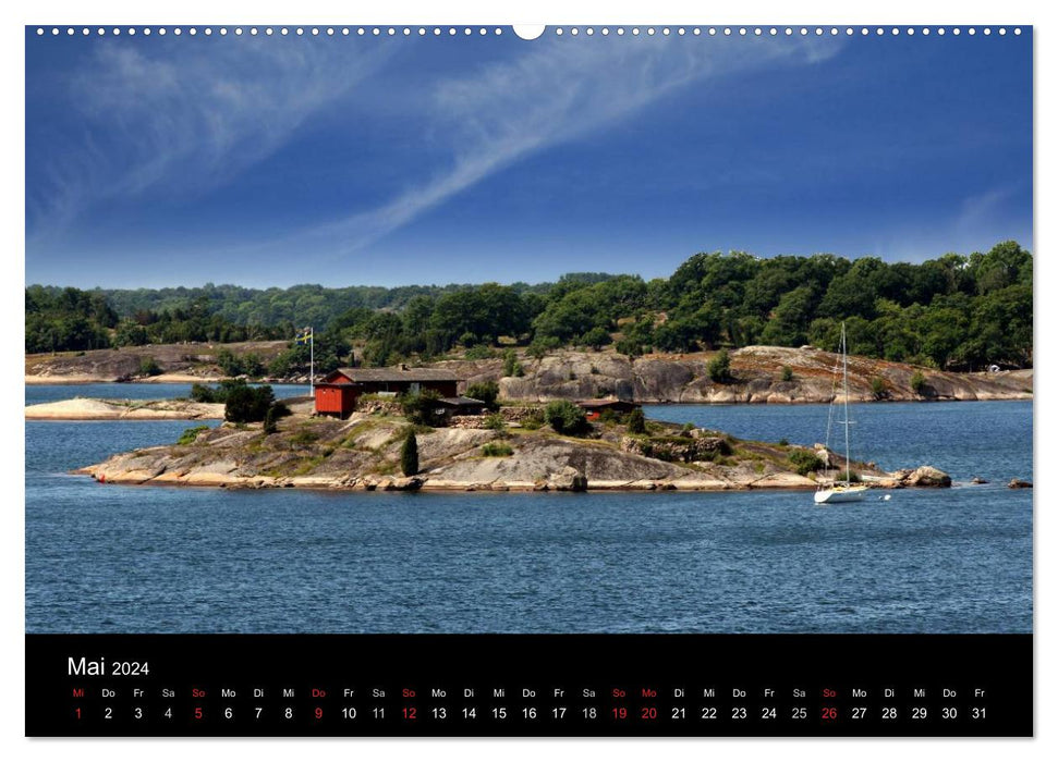 Archipel du sud de la Suède (Calvendo Premium Wall Calendar 2024) 