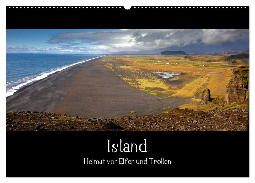 Islande - patrie des elfes et des trolls (calendrier mural CALVENDO 2024) 